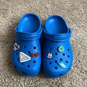 Royal blue crocs clogs
